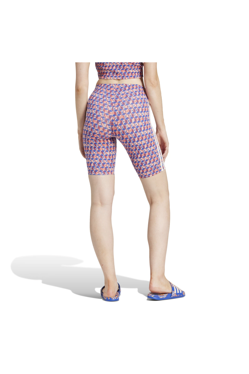 SHORT ADIDAS MUJER FIRM BIKE AZUL/ROJO
