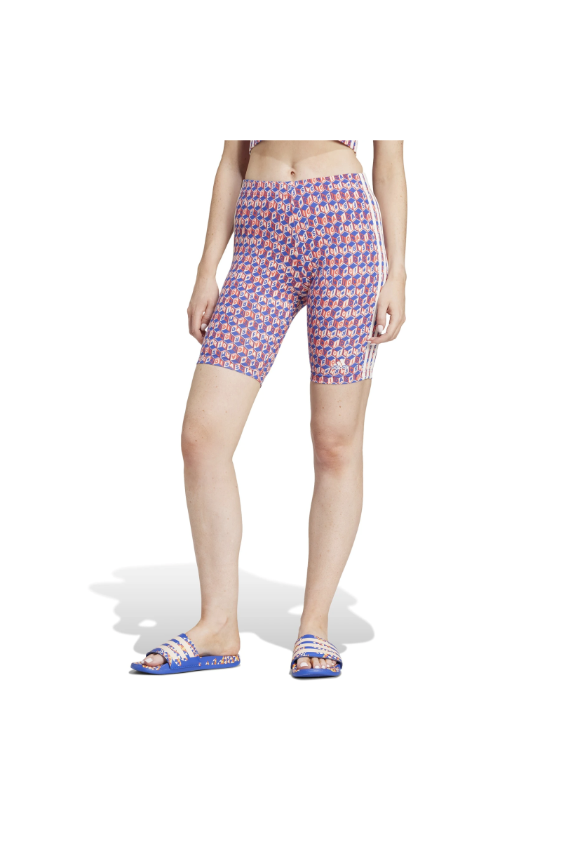 SHORT ADIDAS MUJER FIRM BIKE AZUL/ROJO