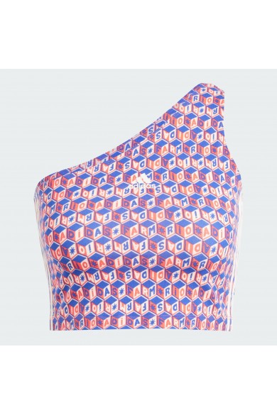 POLERA ADIDAS MUJER FARM RIO AZUL/ROJO