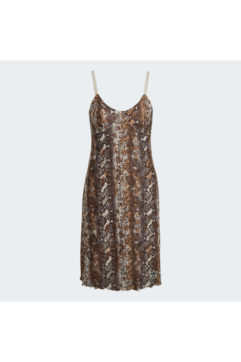 VESTIDO ADIDAS MUJER SNAKE MESH BEIGE