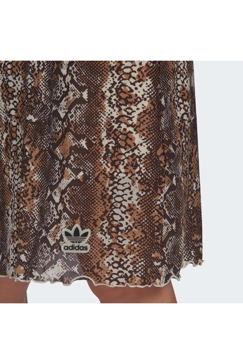 VESTIDO ADIDAS MUJER SNAKE MESH BEIGE
