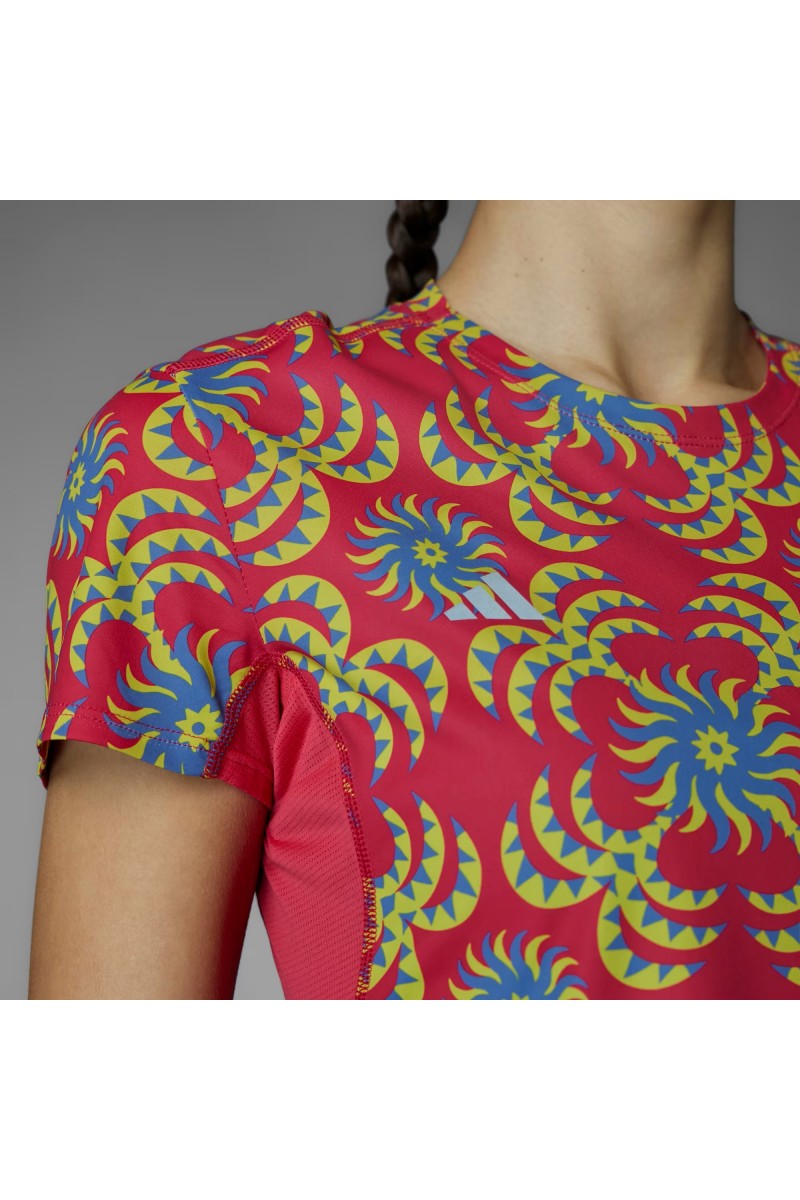 POLERA ADIDAS MUJER ADIZERO ROJO