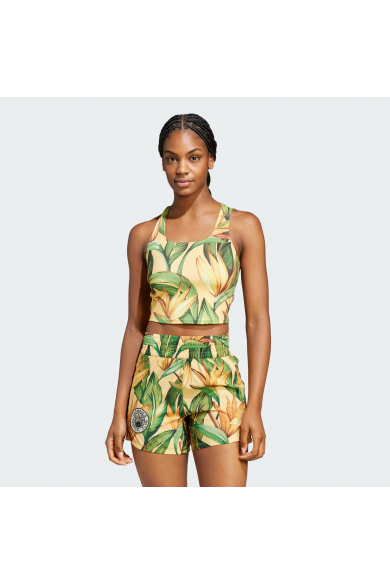 POLERA ADIDAS MUJER FARM RIO VERDE/BEIGE