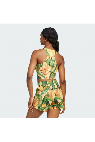 POLERA ADIDAS MUJER FARM RIO VERDE/BEIGE