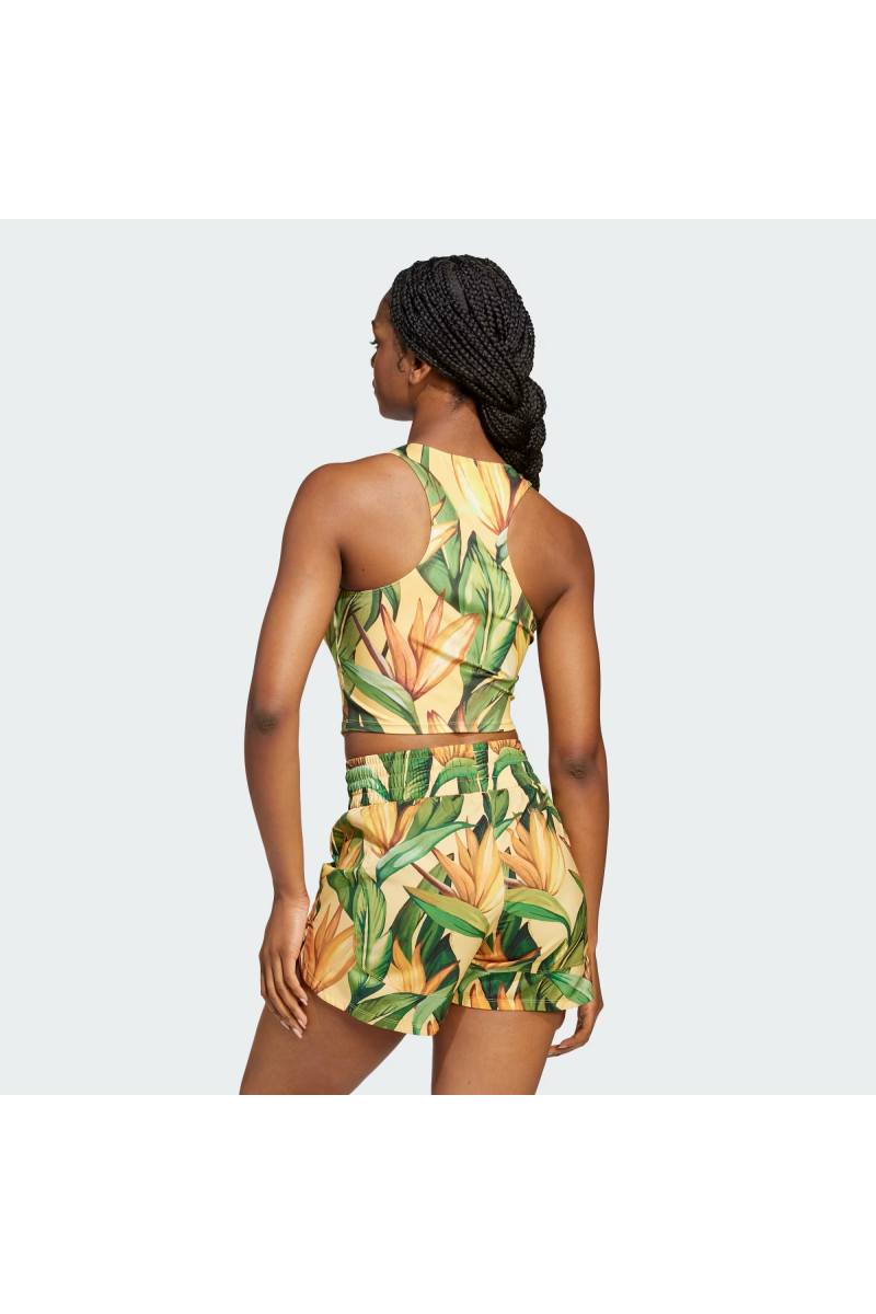 POLERA ADIDAS MUJER FARM RIO VERDE/BEIGE