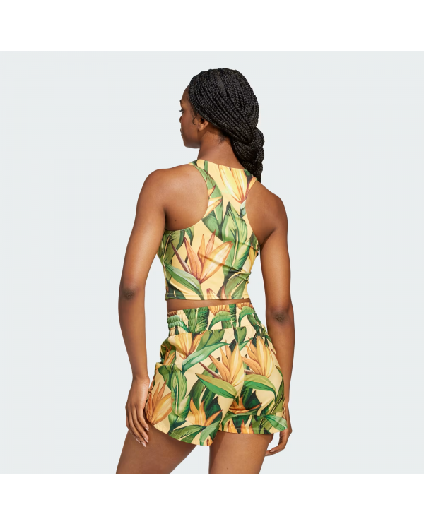 POLERA ADIDAS MUJER FARM RIO VERDE/BEIGE