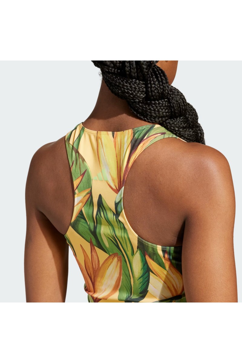 POLERA ADIDAS MUJER FARM RIO VERDE/BEIGE