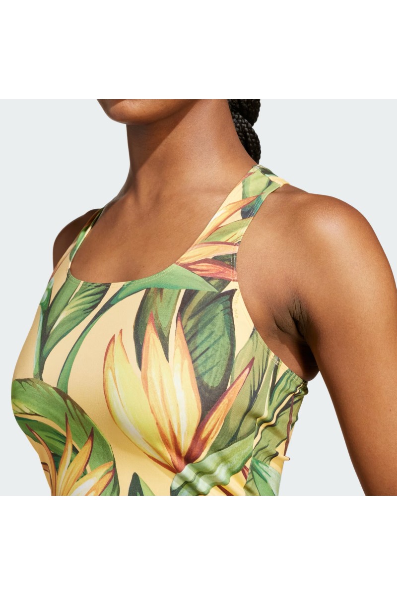 POLERA ADIDAS MUJER FARM RIO VERDE/BEIGE