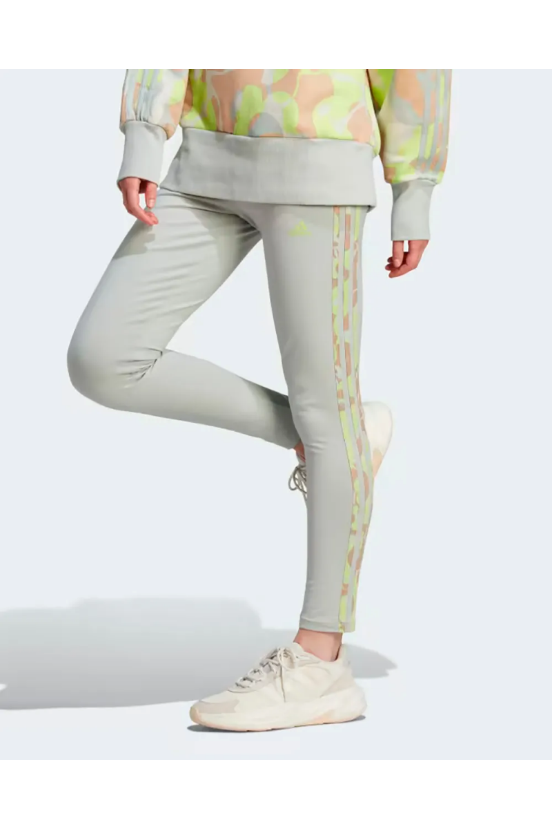 CALZA ADIDAS MUJER FLORAL GRIS