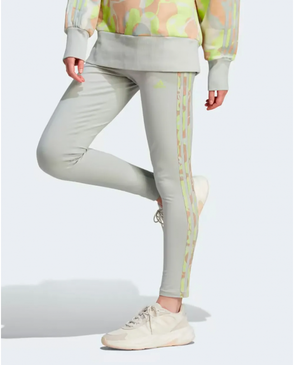CALZA ADIDAS MUJER FLORAL GRIS