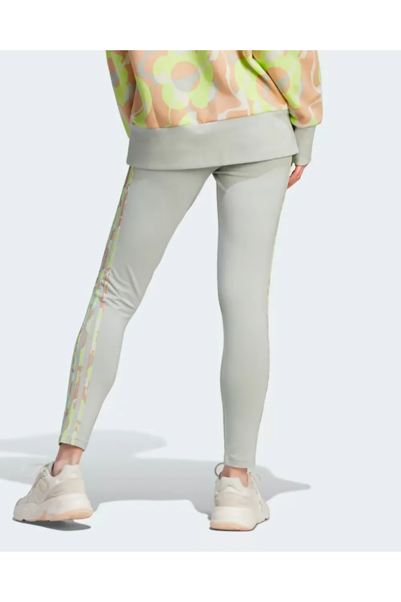 CALZA ADIDAS MUJER FLORAL GRIS