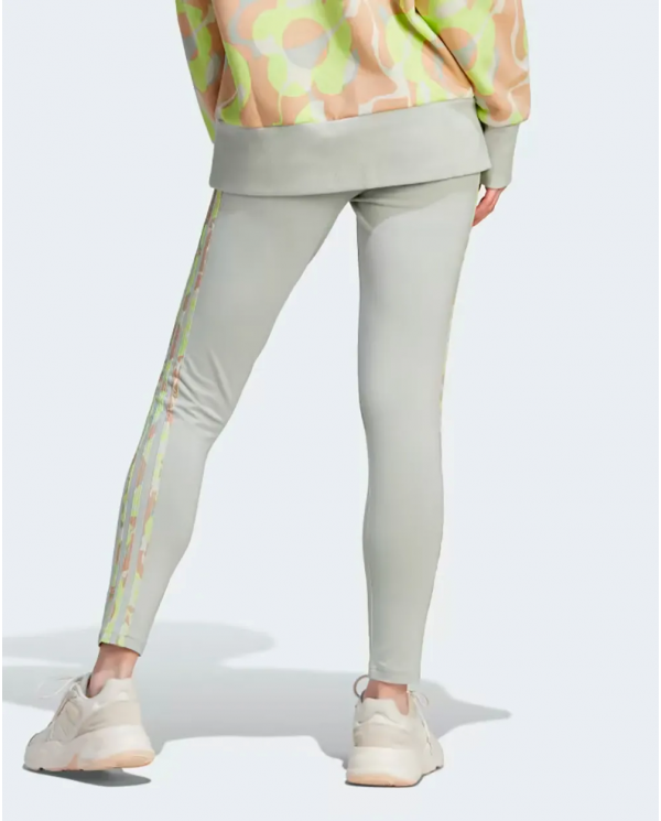 CALZA ADIDAS MUJER FLORAL GRIS