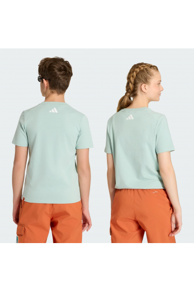 POLERA ADIDAS NIÑO MINECRAFT VERDE