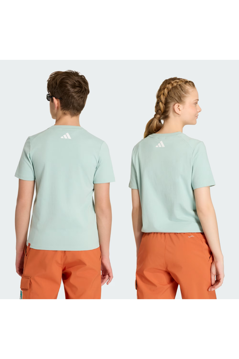 POLERA ADIDAS NIÑO MINECRAFT VERDE