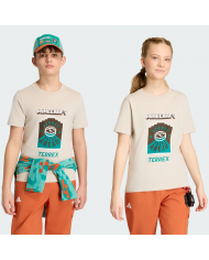 POLERA ADIDAS NIÑO MINECRAFT VERDE