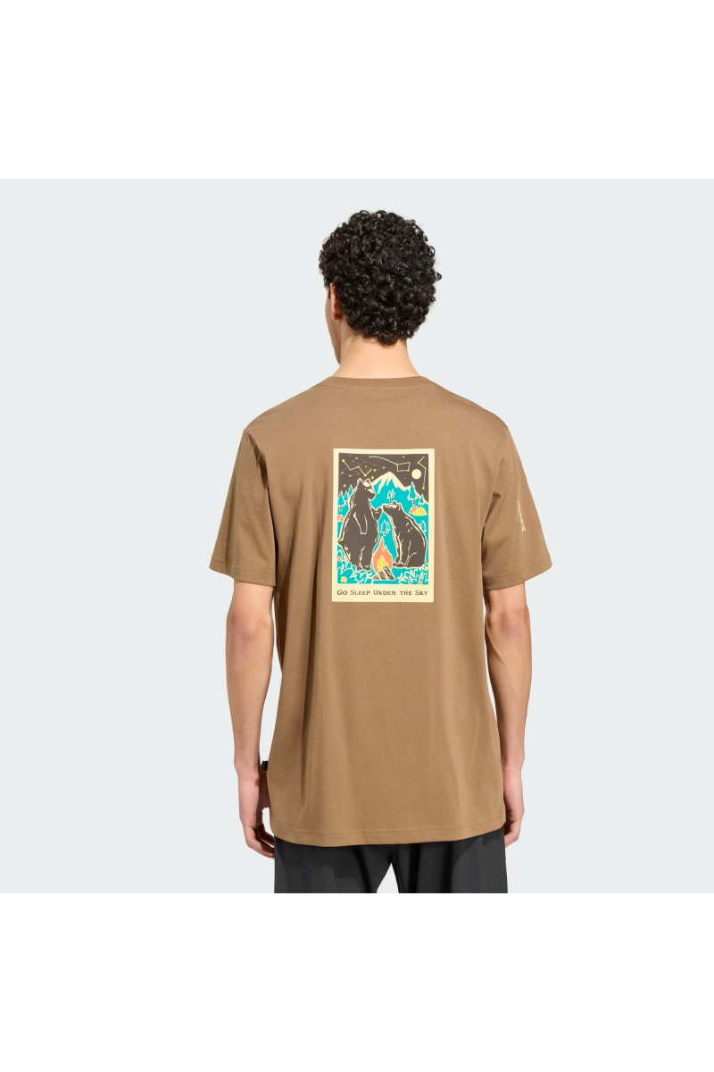 POLERA ADIDAS HOMBRE TERREX CAMPER CAFÉ