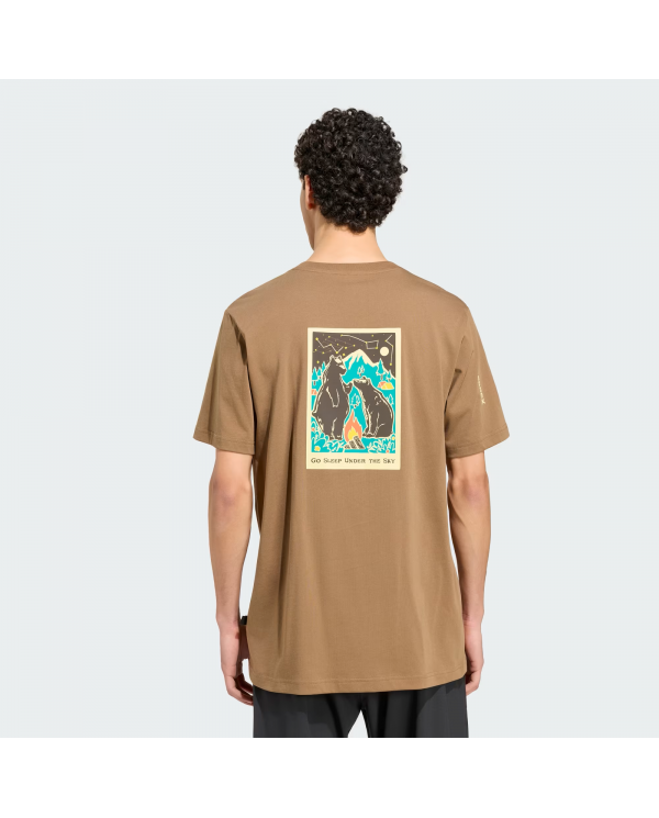 POLERA ADIDAS HOMBRE TERREX CAMPER CAFÉ