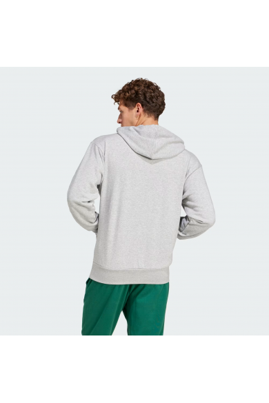 POLERON ADIDAS HOMBRE CON CAPUCHA ESSENTIALS GRIS