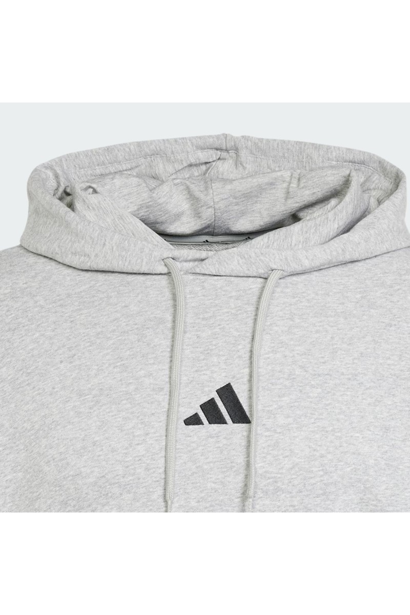 POLERON ADIDAS HOMBRE CON CAPUCHA ESSENTIALS GRIS