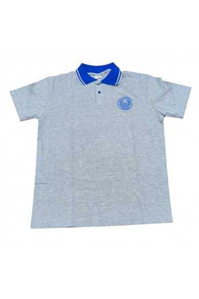 POLERA PIQUE MANGA CORTA INDUSTRIAL GRIS
