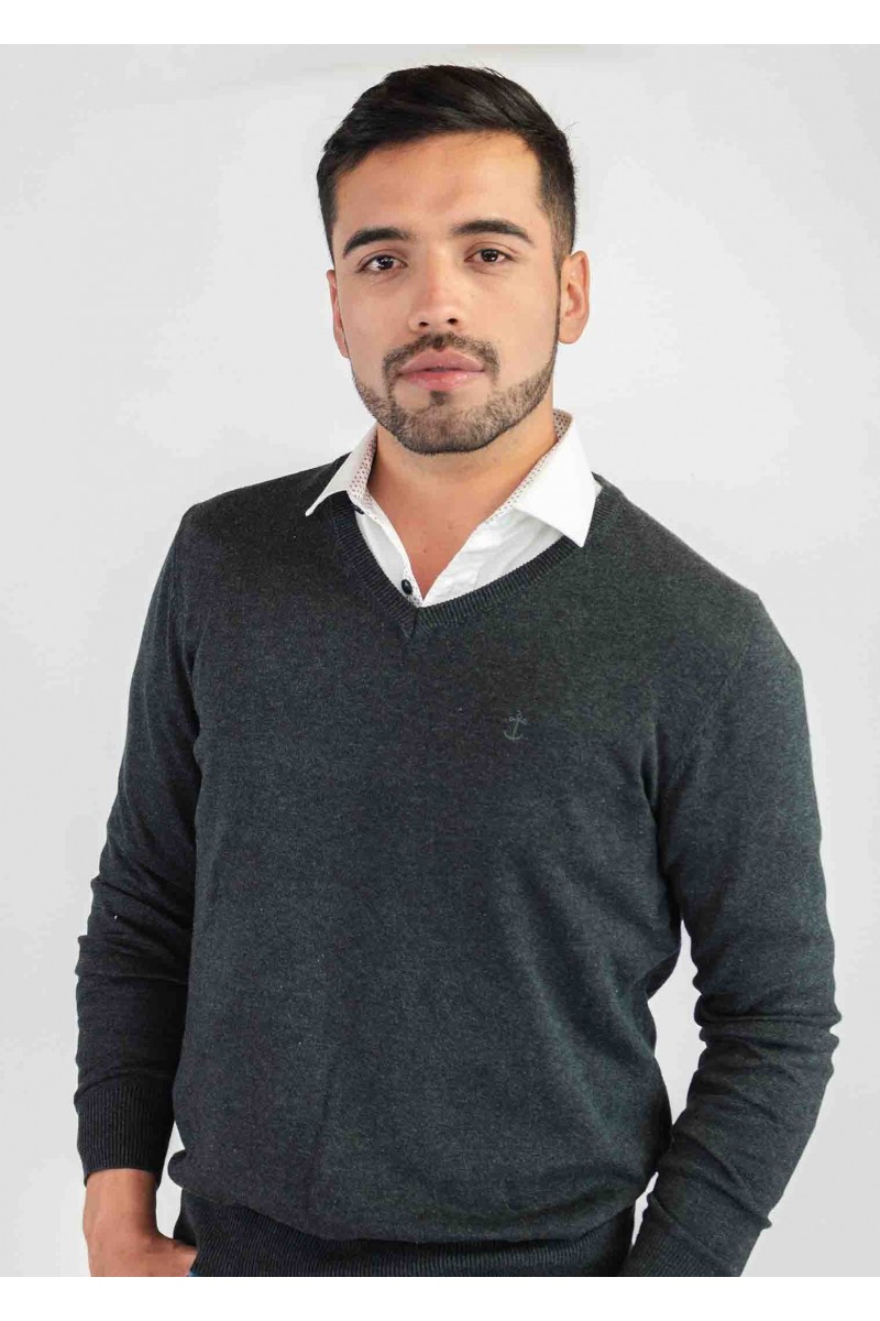 SWEATER MONTESOLA PERAL GRIS OSCURO