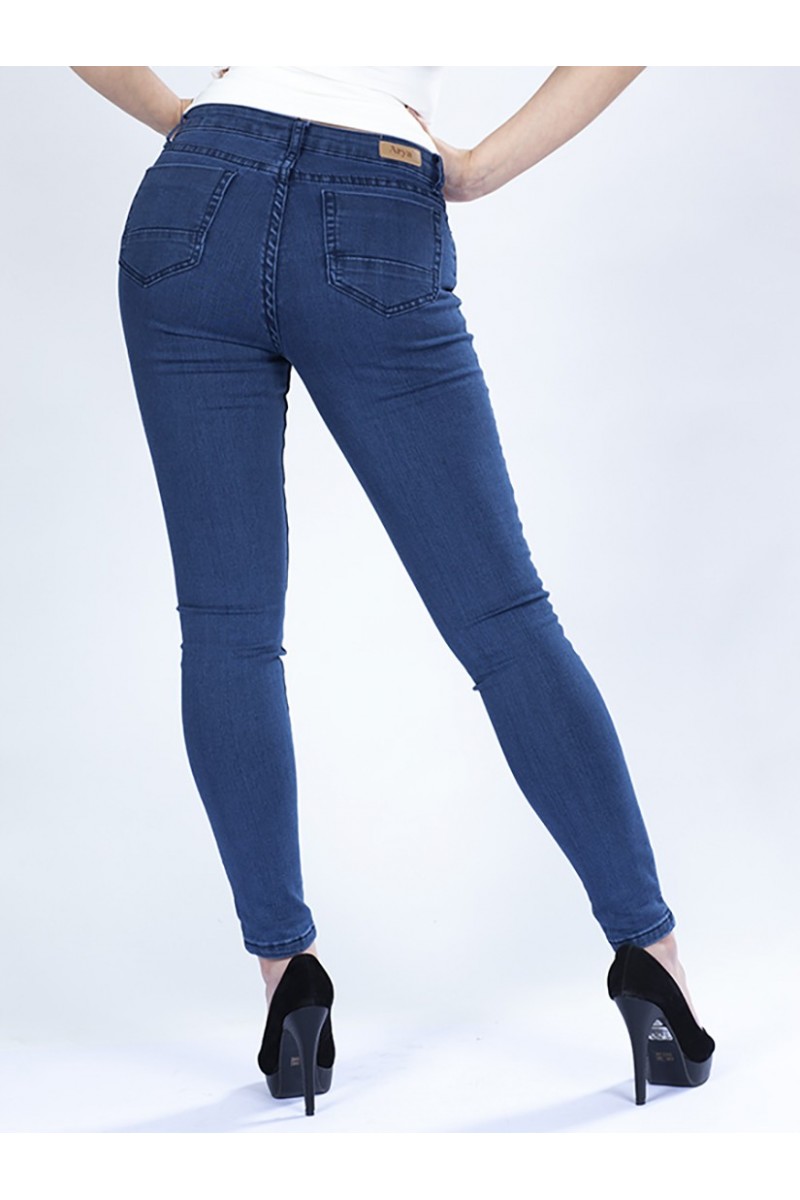 JEANS ARYA MUJER BILBAO SKINNY MEDIUM RISE AZUL
