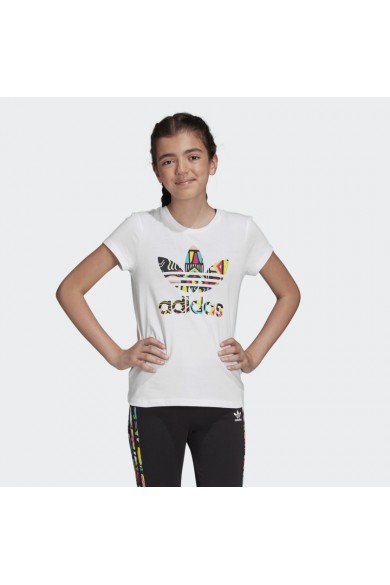 POLERA ADIDAS SLIM TEE BLANCA NIÑA