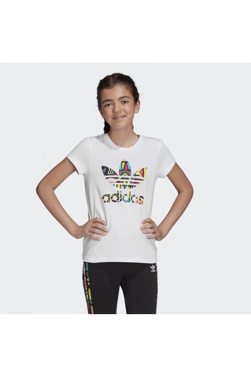 POLERA ADIDAS SLIM TEE BLANCA NIÑA
