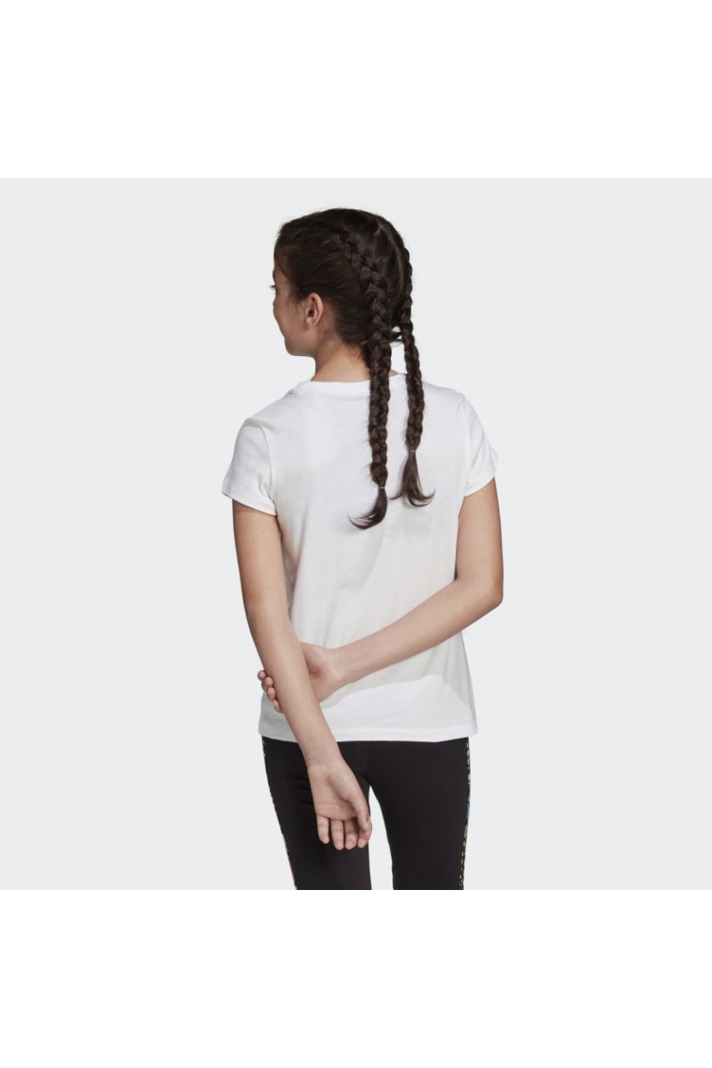 POLERA ADIDAS SLIM TEE BLANCA NIÑA