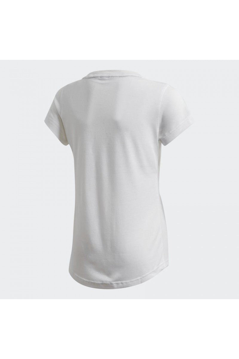 POLERA ADIDAS MUST HAVES BADGE OF SPORTS BLANCO/CORAL NIÑA POLERA ADIDAS MUST HAVES BADGE OF SPORTS BLANCO/CORAL NIÑA
