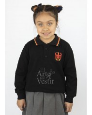 POLERA PIQUE BLANCA MANGA CORTA UNISEX COLEGIO ALEMAN