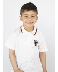 POLERA PIQUE NEGRA ML UNISEX COLEGIO ALEMAN
