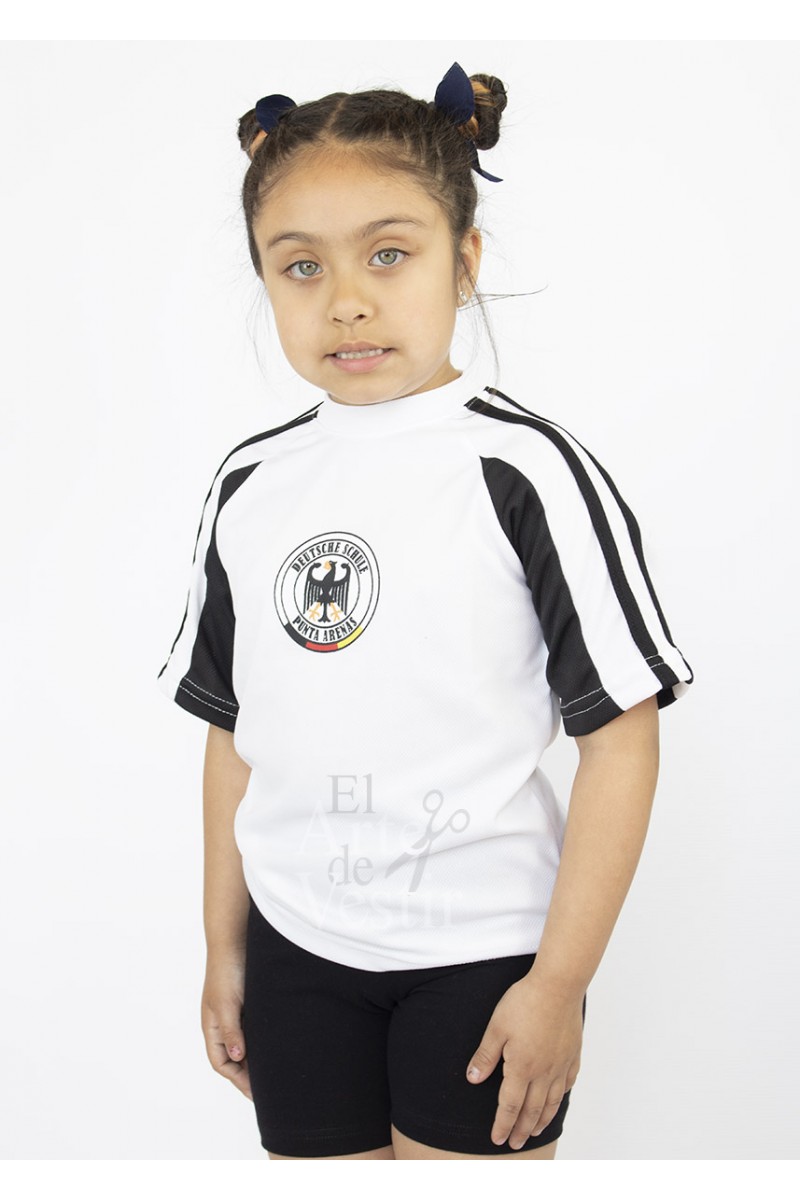 POLERA DEPORTIVA BLANCA MUJER COLEGIO ALEMAN POLERA DEPORTIVA BLANCA MUJER COLEGIO ALEMAN