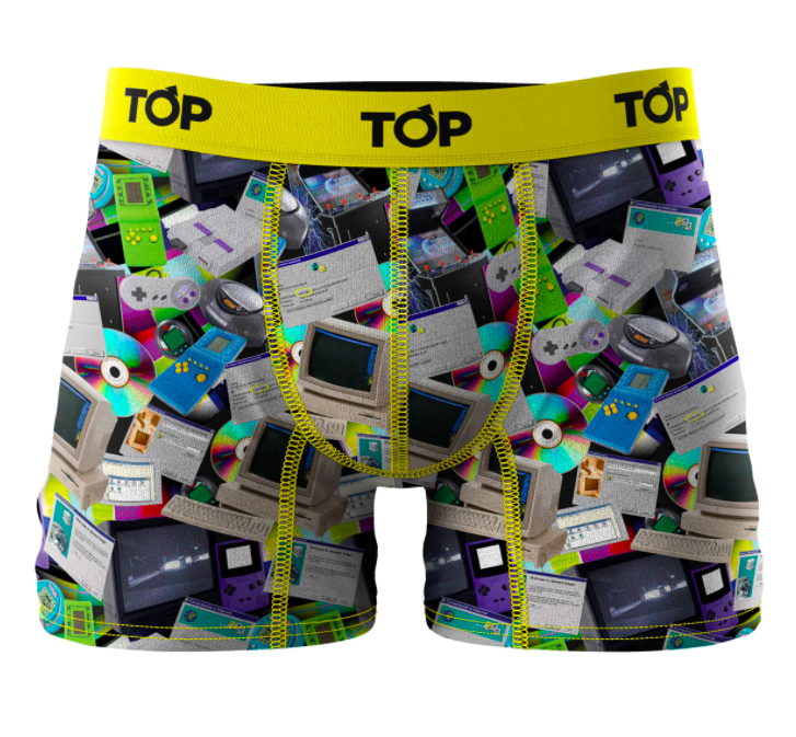 BOXER (3) TOP HOMBRE MICROFIBRA ESTAMPADO Talla Chile M