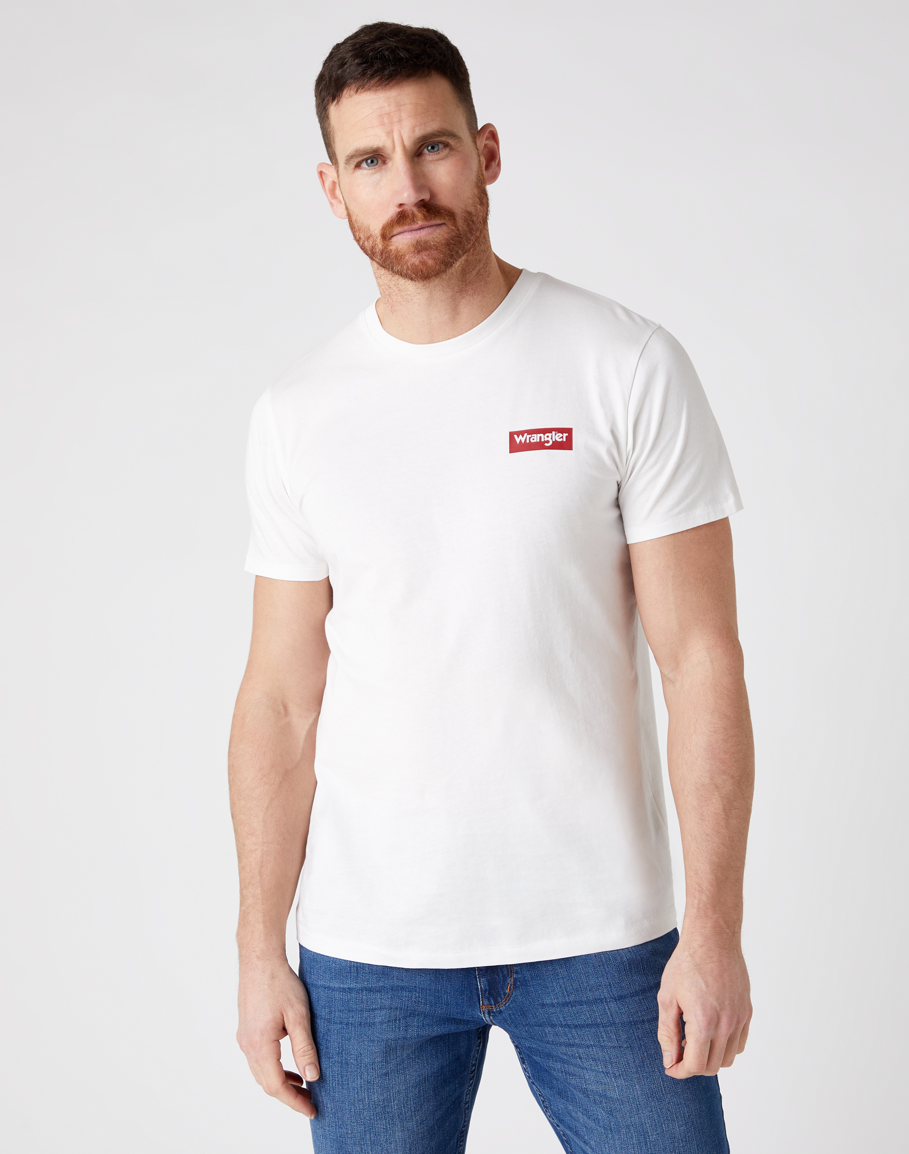 POLERA WRANGLER HOMBRE BLOCK BLANCO
