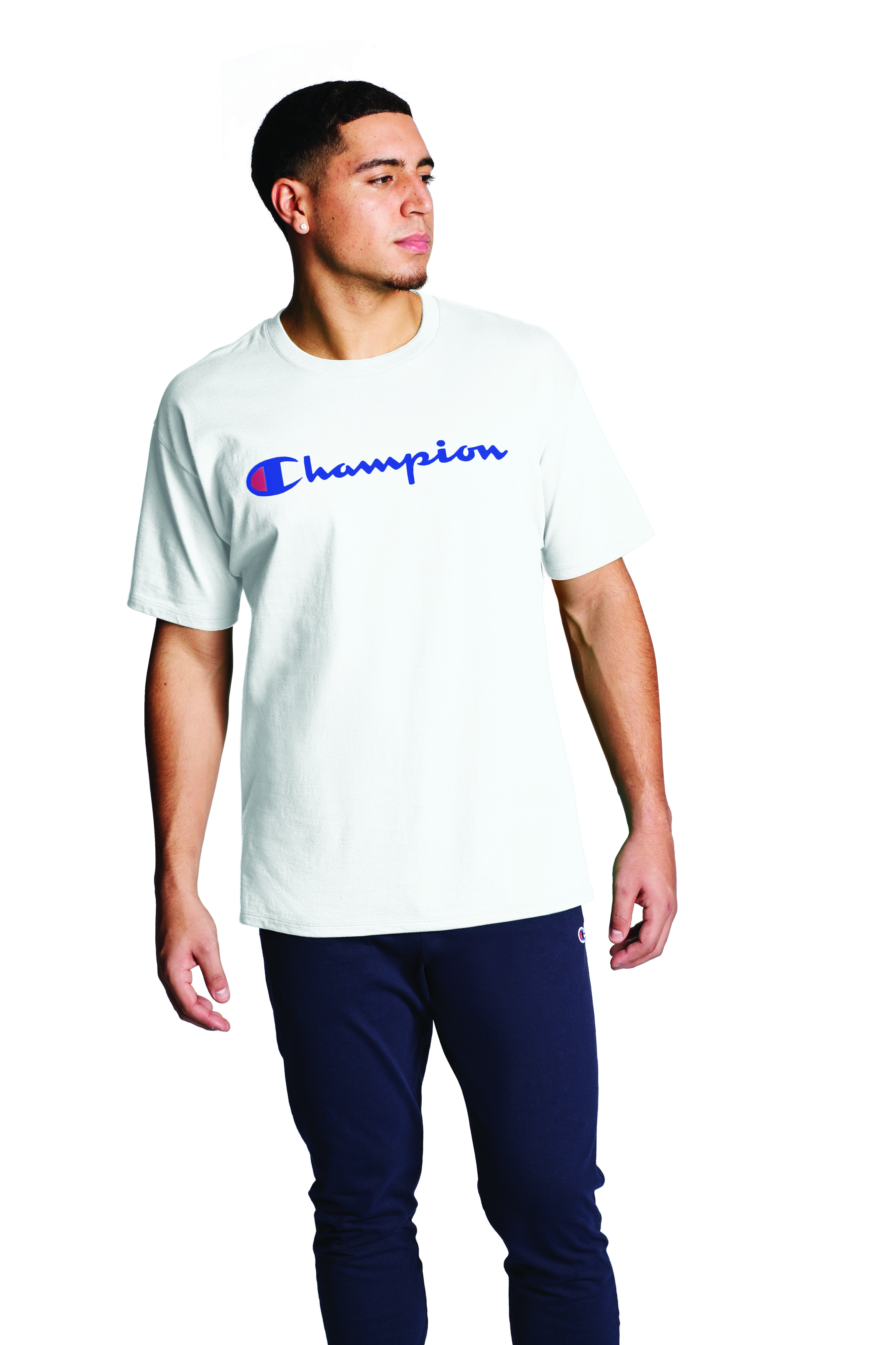 POLERA CHAMPION HOMBRE CLASSIC GRAPHIC BLANCO